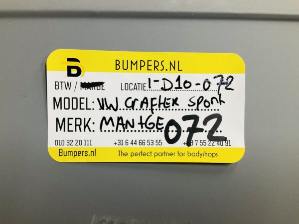 BUMPER VOLKSWAGEN CRAFTER RLINE SPORT / MAN TGE VOORBUMPER R-LINE 2017 - 2021 1-D10-072