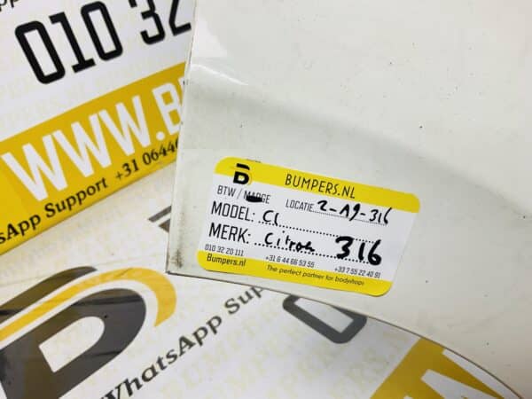 Bumper Citroen C1 2014-2021 Voorbumper 2-A9-316