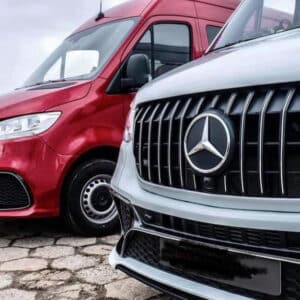 Bumper Mercedes Sprinter W907 SPORT AMG LOOK Voorbumper + GT GRILL CHROME