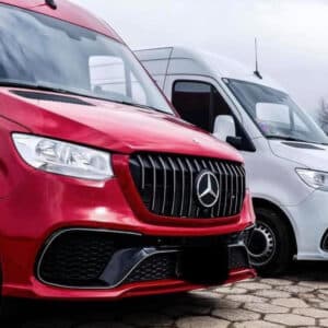 Bumper set Mercedes Sprinter W907 Voorbumper Achterbumper Voor+Achter AMG LOOK GT GRILL
