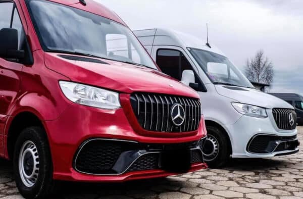 Bumper set Mercedes Sprinter W907 Voorbumper Achterbumper Voor+Achter AMG LOOK GT GRILL