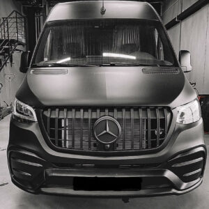 Bumper Mercedes Sprinter W907 SPORT AMG LOOK Voorbumper +  GT GRILL BLACK