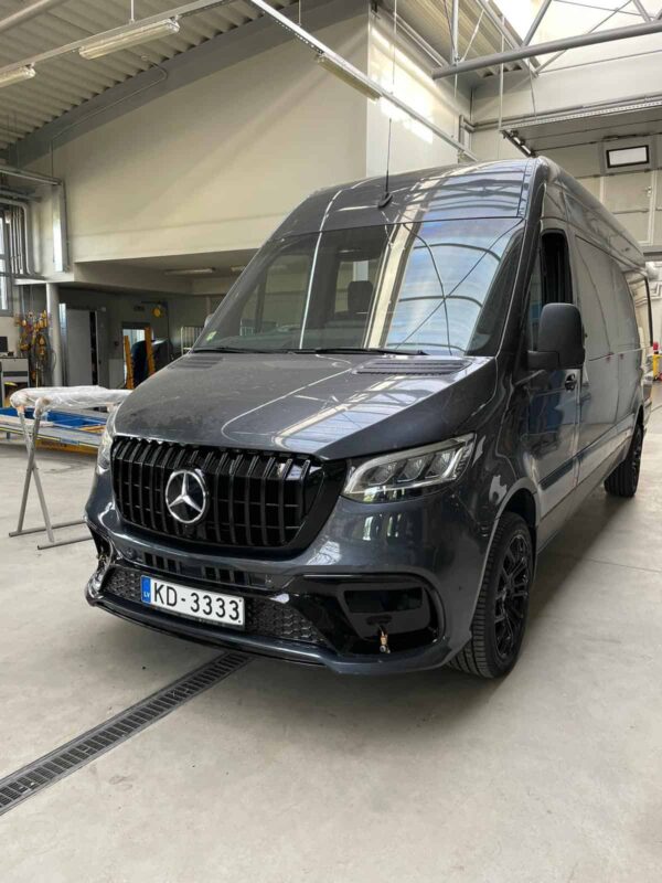 Bumper set Mercedes Sprinter W907 Voorbumper Achterbumper Voor+Achter AMG LOOK GT GRILL