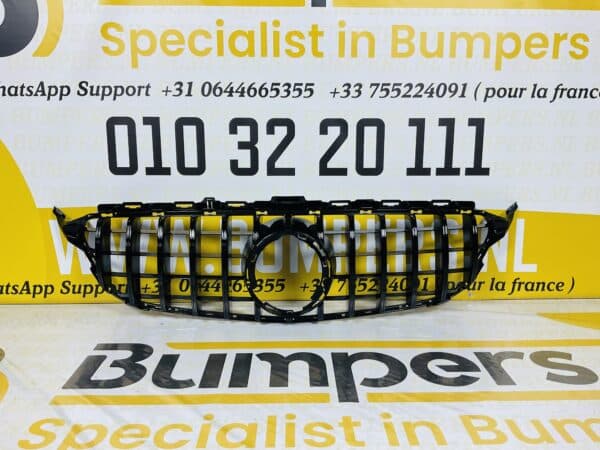 Grill Mercedes C Klasse W205 Facelift 2016-2021 GT Panamericana Gril Black 2-M2-205B-1