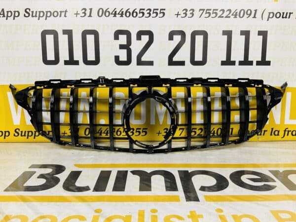 Grill Mercedes C Klasse W205 Facelift 2016-2021 GT Panamericana Gril Black 2-M2-205B-1