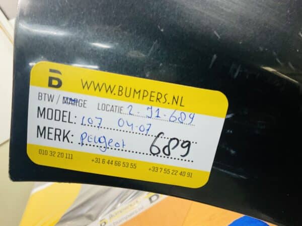 Bumper Peugeot 107 2004-2007 Voorbumper 2-J1-689