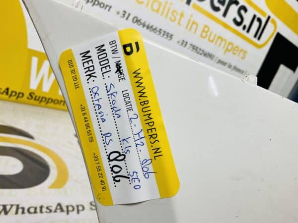 Bumper Skoda Octavia RS kls 5E807221F Voorbumper 2-H2-806