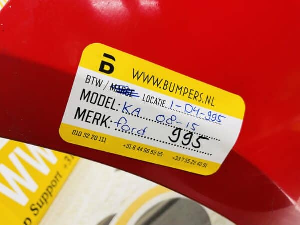 Bumper Ford Ka 2008-2015 Compleet Voorbumper 1-D4-995