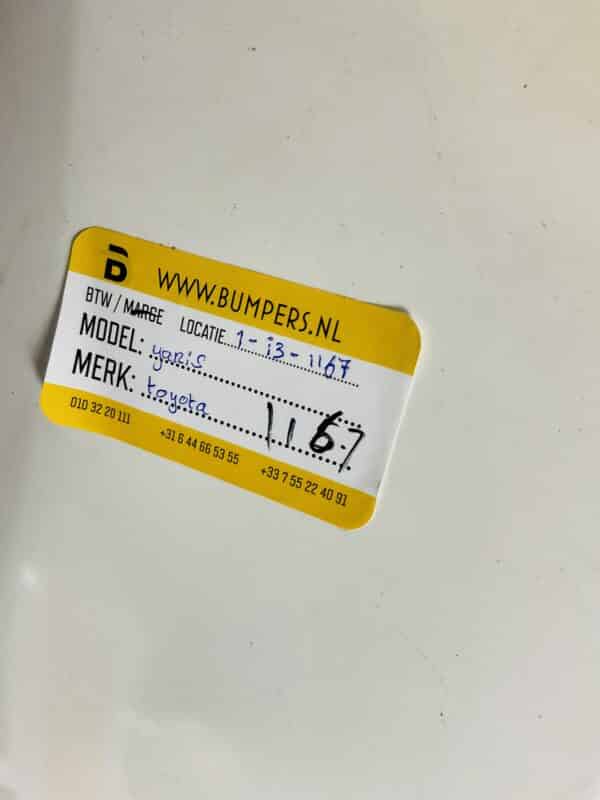 Bumper Toyota Yaris Origineel Achterbumper 1-I3-1167