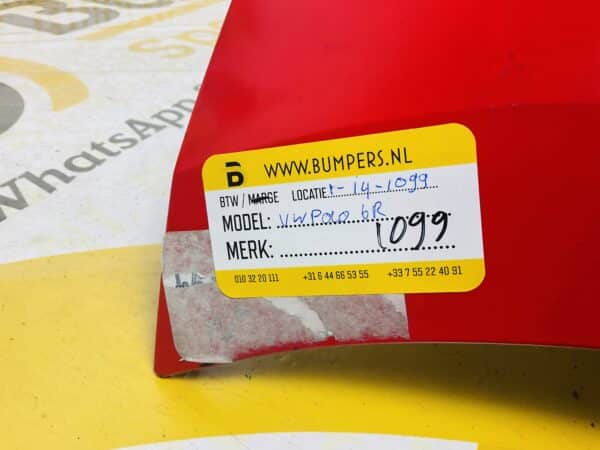Achterbumper VW Polo 6R Achterbumper 1-I4-1099