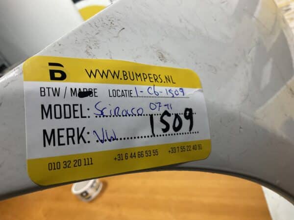 Bumper Volkswagen Sirocco 4xPDC 2007-2011 Voorbumper 1-c6-1509