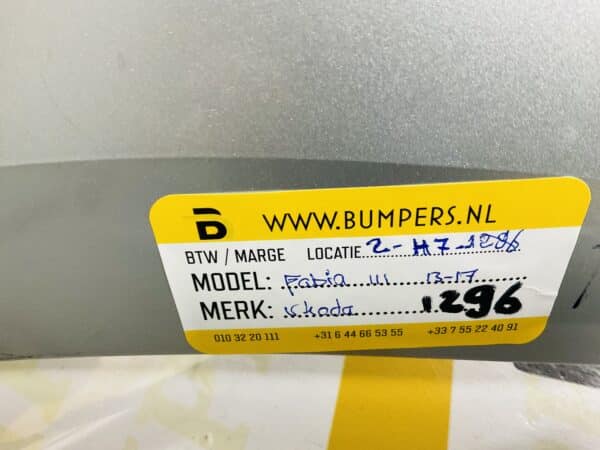 Bumper Skoda Fabia 2013-2017 Origineel Voorbumper 2-H7-1296