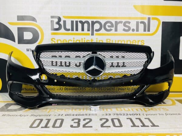 Bumper Mercedes C Klasse W205 2014-2017 6x PDC Normaal Voorbumper 1-A4-1532