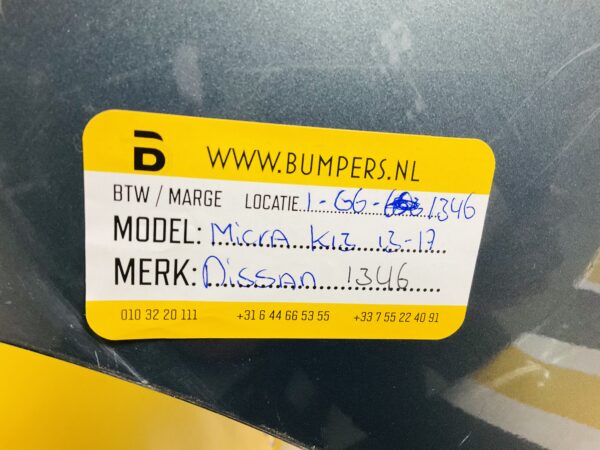 Bumper Nissan Micra K13 2013-2017 Voorbumper 1-G6-1346