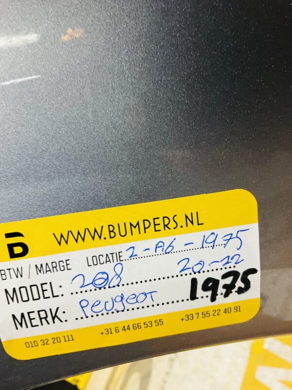 Bumper Peugeot 208 2020-2022 Voorbumper 2-A6-1975