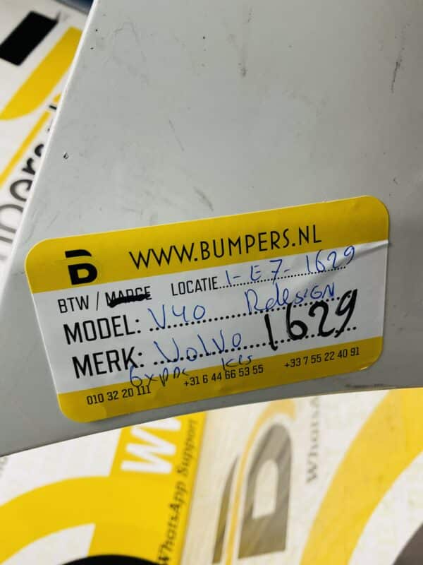 Voorbumper Volvo V40 R-Design 6x PDC KLS Origineel Bumper 1-E7-1629