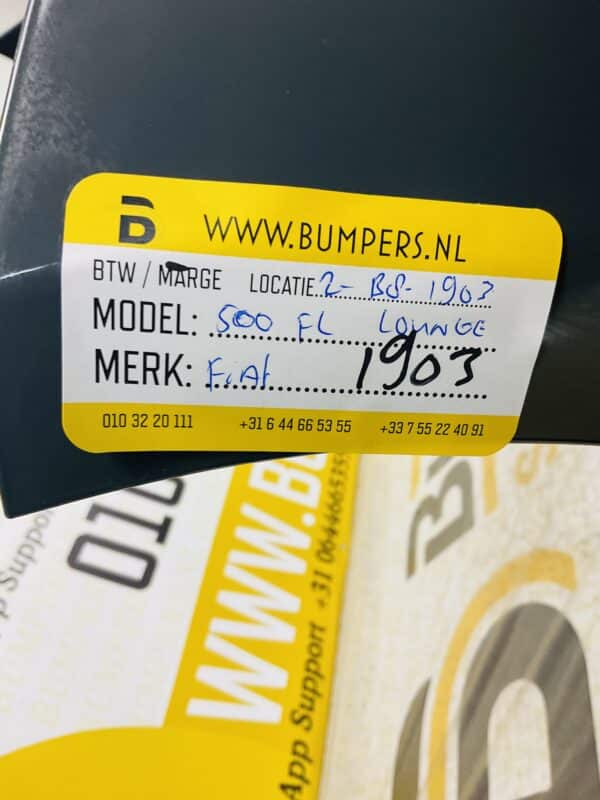 Bumper Fiat 500 Facelift Lounge 2015-2021 Voorbumper 2-B8-1903