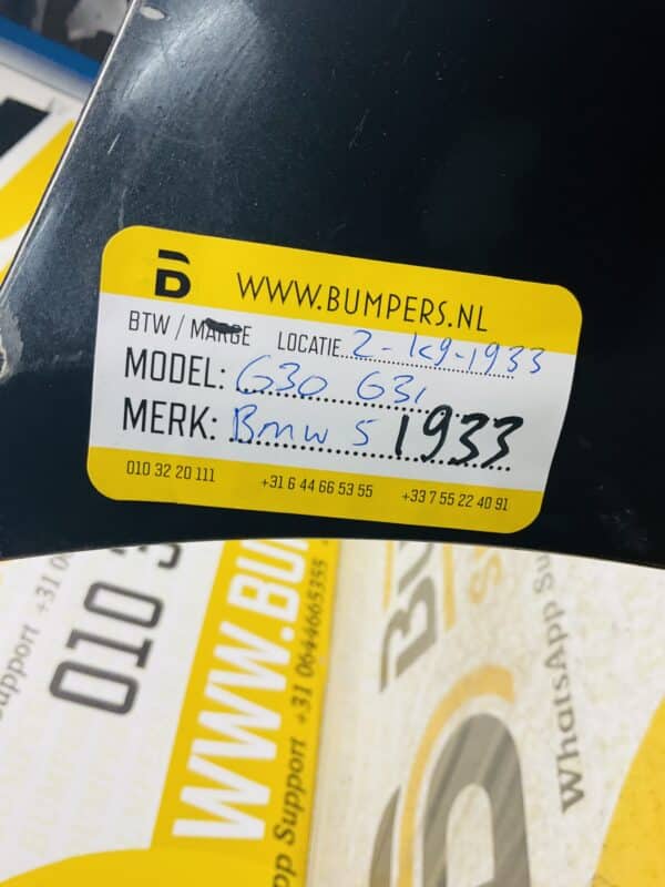 Bumper BMW 5 Serie G30 G31 4xpdc Voorbumper 2-K9-1933
