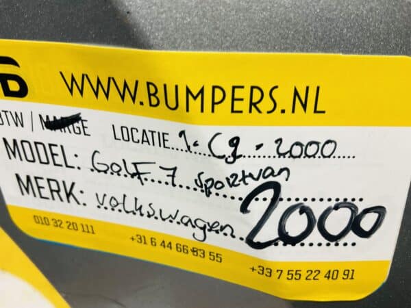 Bumper Volkswagen Golf 7 Sportvan 2012-2016 4xpdc Voorbumper 1-C9-2000