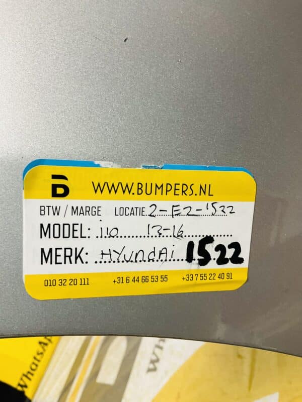 Bumper Hyundai I10 2013-2016 Voorbumper 2-E2-1522