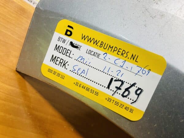 Bumper Seat MII 2011-2021 Voorbumper 2-C1-1769