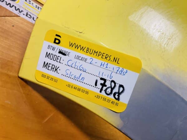Bumper Skoda Citigo 2011-2016 Voorbumper 2-H1-1788