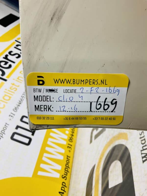 Bumper Renault Clio 4 2012-2016 Voorbumper 2-F2-1669