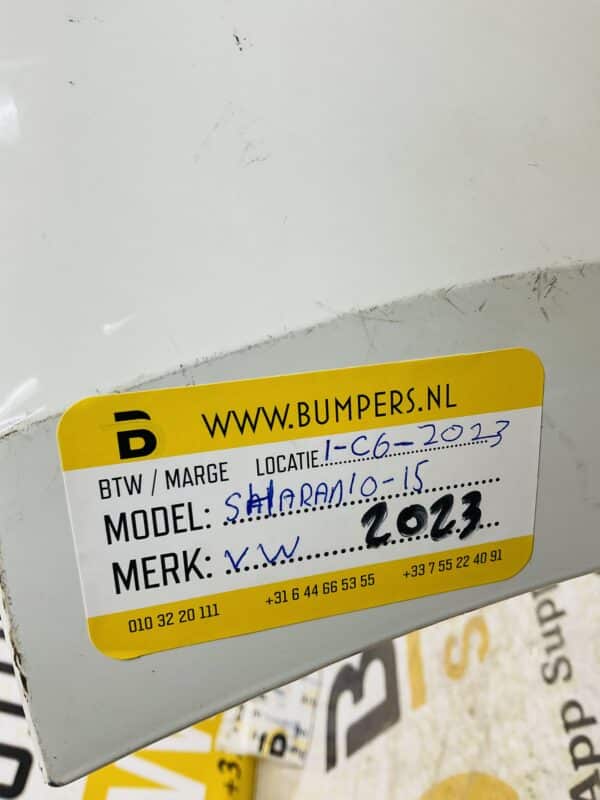 Bumper Volkswagen Sharan 2010-2015 Voorbumper 1-C6-2023