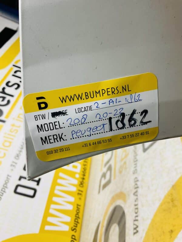 Bumper Peugeot 208 2020-2022 Voorbumper 2-A1-1862