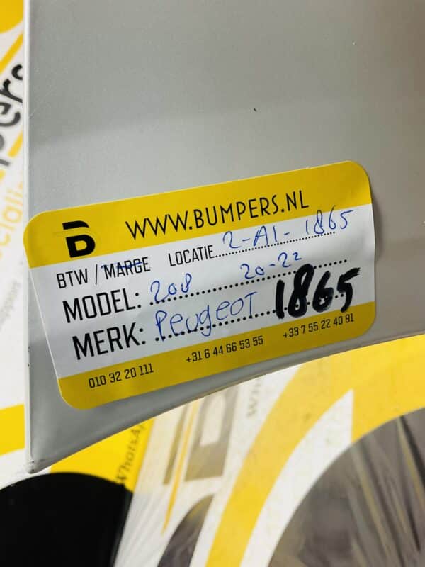 Bumper Peugeot 208 2020-2022 Voorbumper 2-A1-1865
