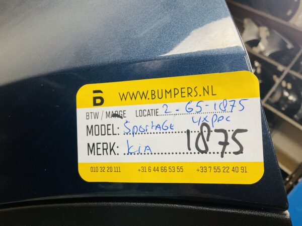 Bumper Kia Sportage 4xpdc Voorbumper 2-G5-1875