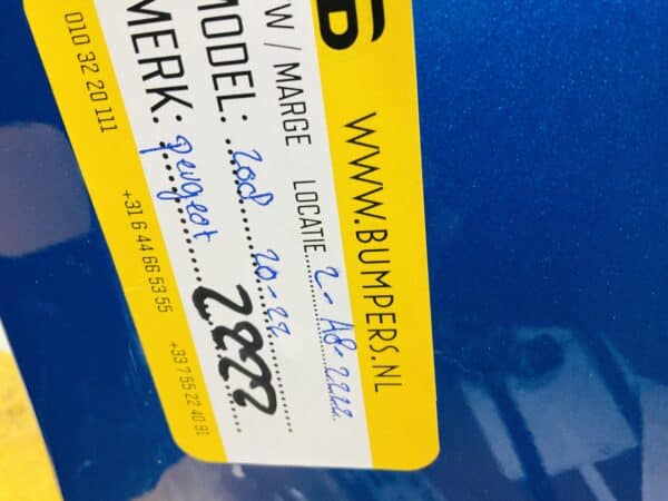 Bumper Peugeot 208 2020-2022 Voorbumper 2-A8-2222