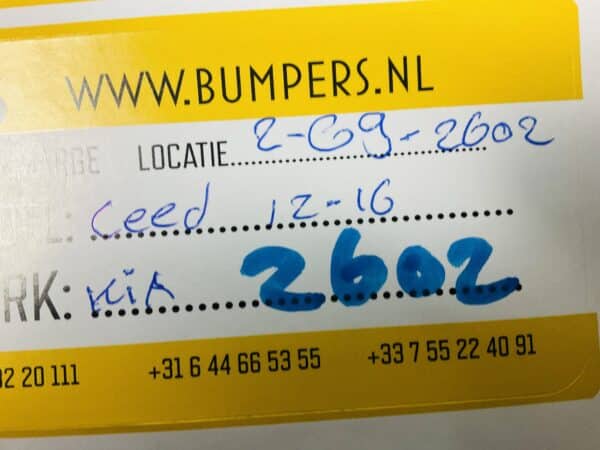 Bumper Kia Ceed 2012-2016 Voorbumper 2-G9-2602