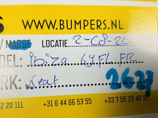 Bumper Seat Ibiza 6J Facelift FR 2012-2017 Voorbumper 2-C8-2627