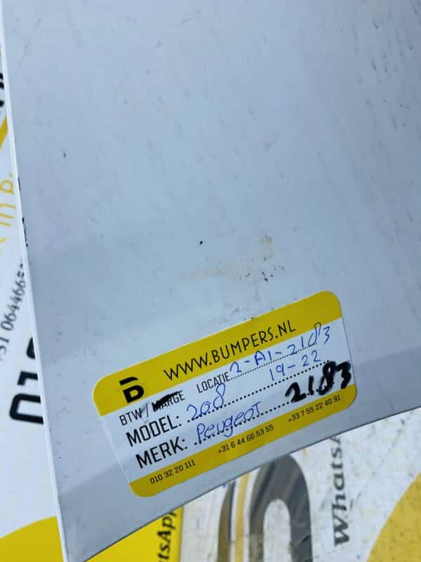 Bumper Peugeot 208 2019-2022 Voorbumper 2-A1-2183