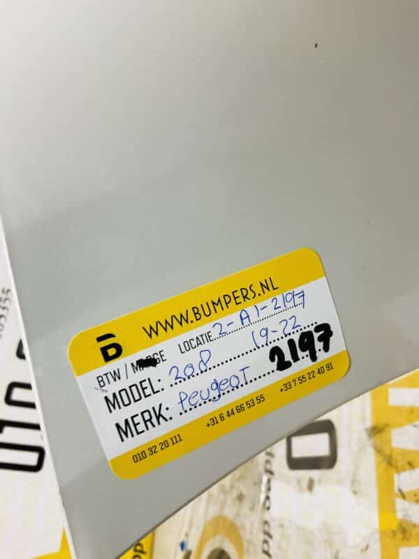 Bumper Peugeot 208 2019-2022 Voorbumper 2-A1-2197