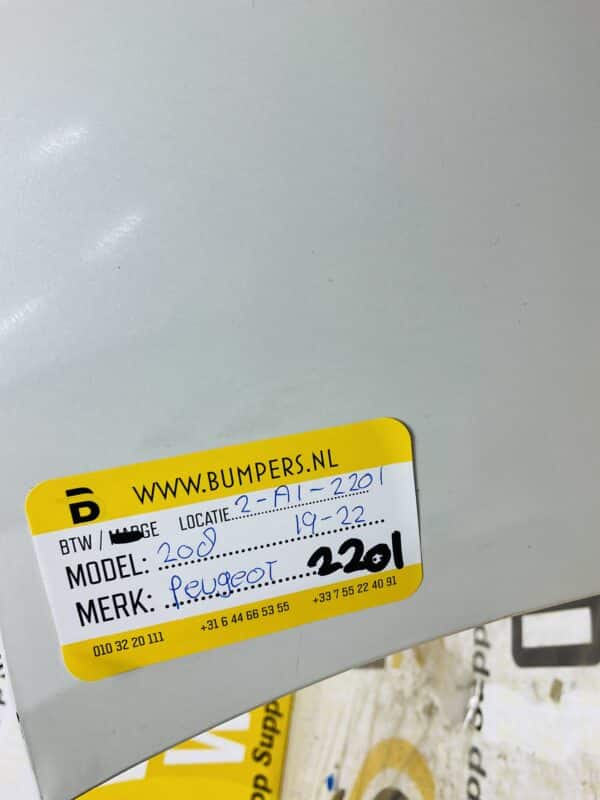 Bumper Peugeot 208 2019-2022 Voorbumper 2-A1-2201