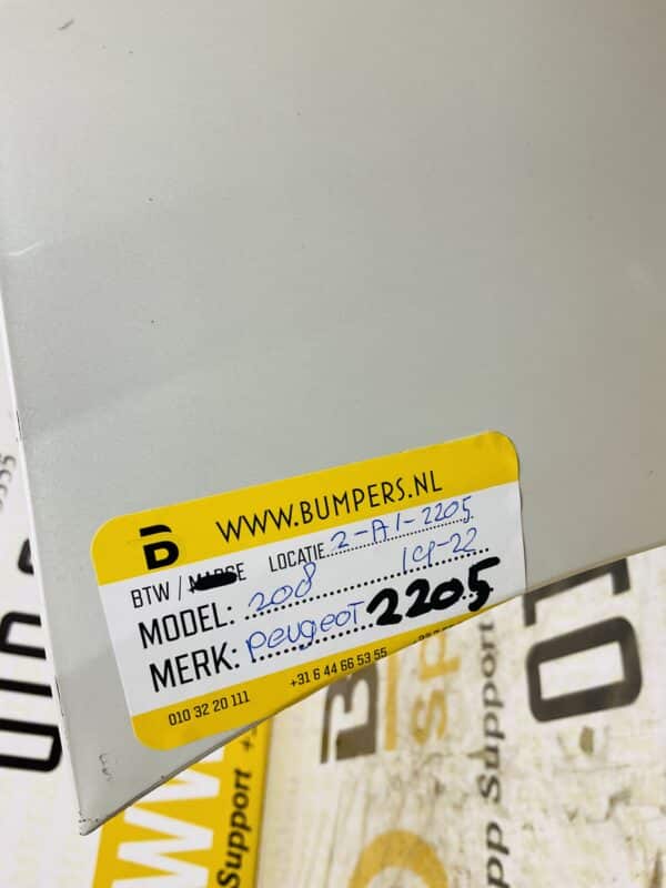 Bumper Peugeot 208 2019-2022 Voorbumper 2-A1-2205