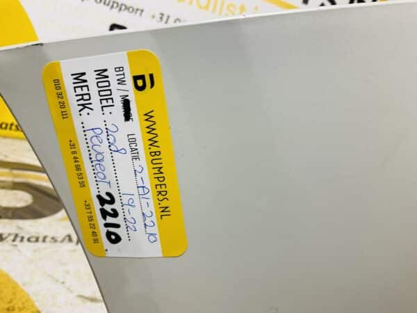 Bumper Peugeot 208 2019-2022 Voorbumper 2-A1-2210