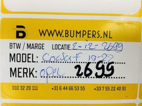 Bumper Opel Corsa F 2019-2022 Voorbumper 1-i2-2699