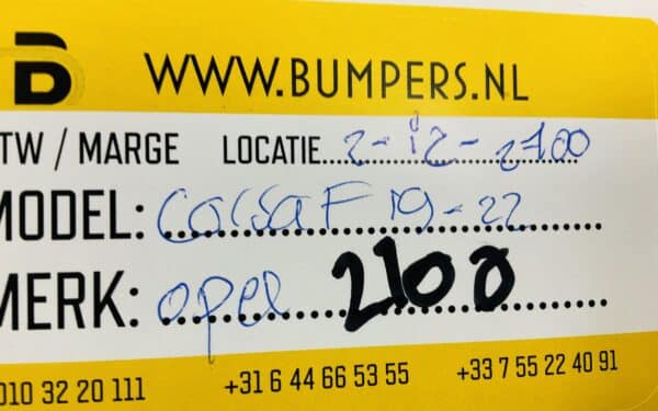 Bumper Opel Corsa F 2019-2024 Voorbumper 2-i2-2100