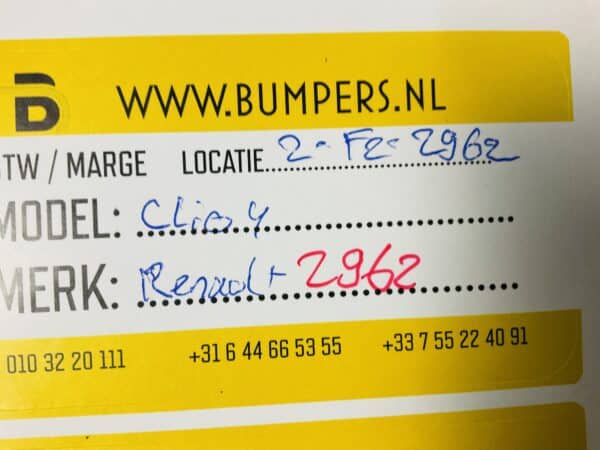 Bumper Renault Clio 4 Voorbumper 2-F2-2962