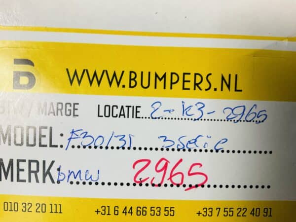 Bumper Bmw 3 Serie F30 F31 M Pakket Voorbumper 2-K3-2965