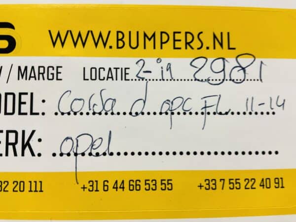 Bumper Opel Corsa D OPC Facelift 2011-2014 Voorbumper 2-i1-2981