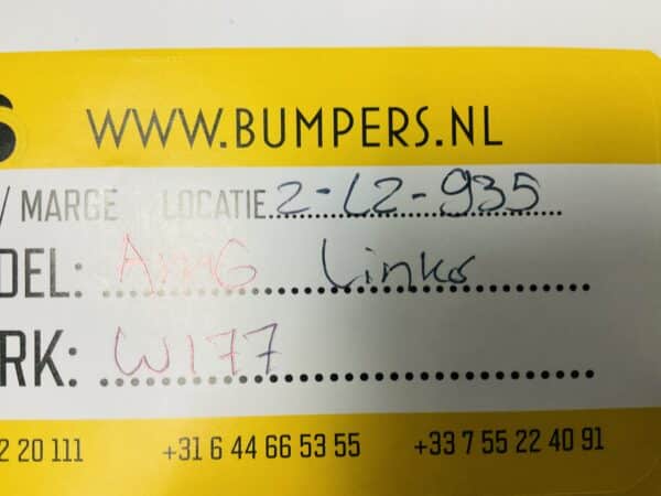 Zijskirt Mercedes A Klasse W177 AMG A1776904501 Links Dorpel 2-L2-935