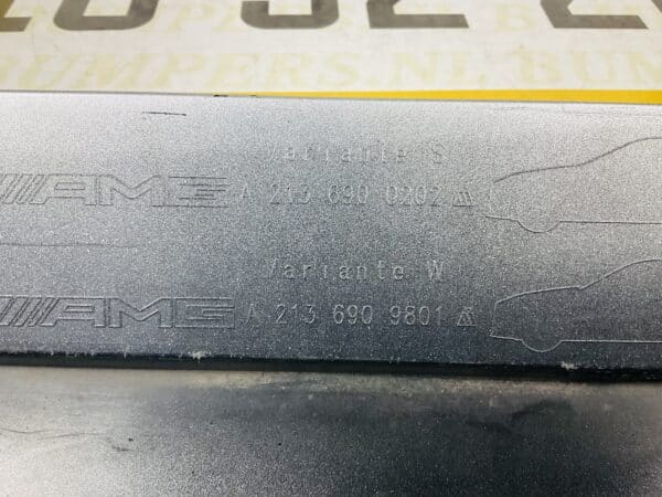 Zijskirt Mercedes E Klasse W213 AMG A2136900202 A2136909801 Dorpel Rechts 2-L2-944