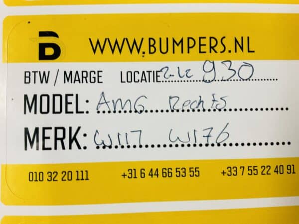 Zijskirt Mercedes benz A klasse W176 A176 698 01 54 CLA W117 12-19 Rechts AMG Dorpel 2-L2-930