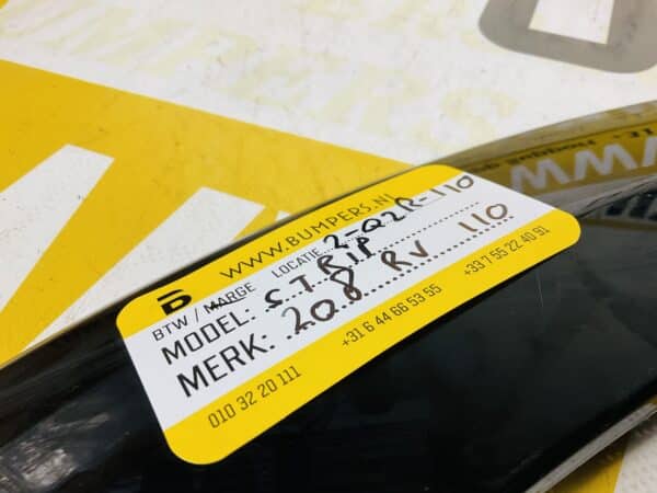 Zijscherm strip Peugeot 208 9844358880 Rechts voor RV GT Line 2-Q2L-110