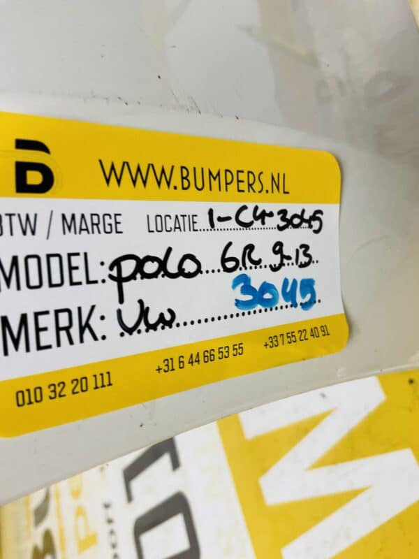 Bumper Volkswagen Polo 6R 2009-2013 Voorbumper 1-C4-3045
