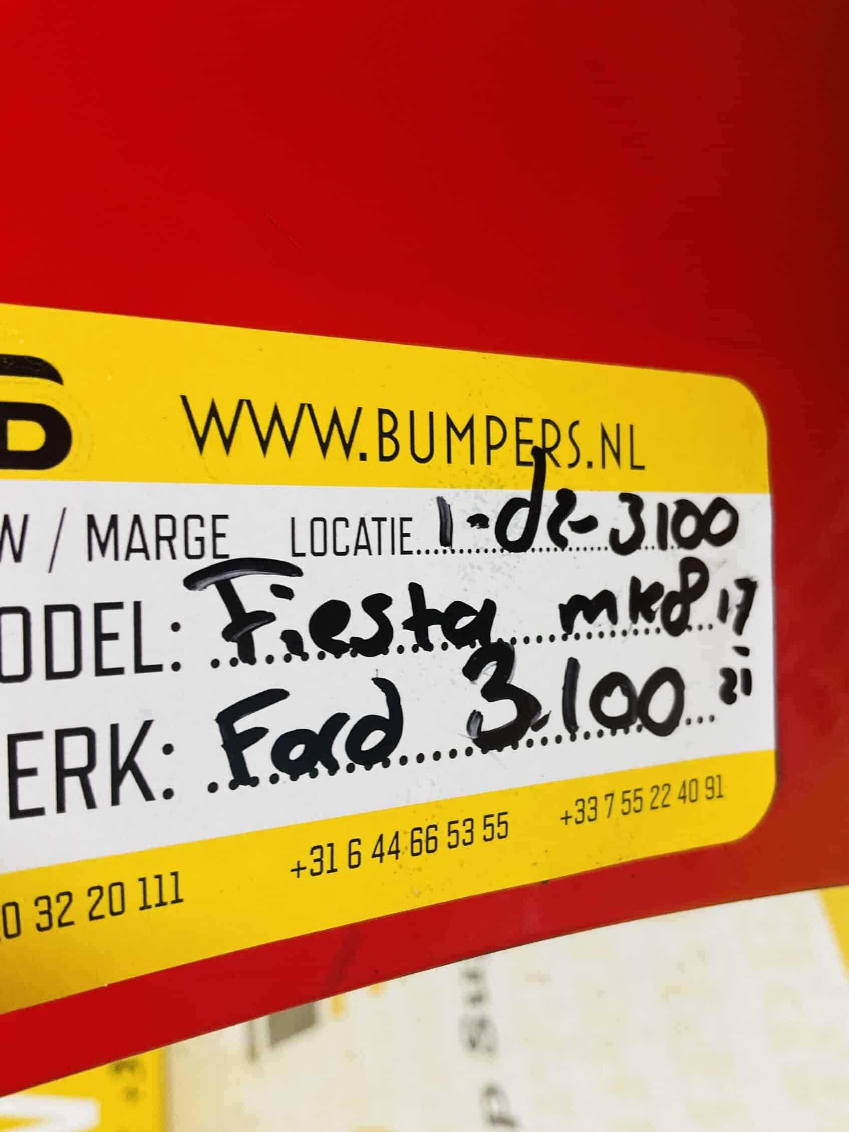 Bumper Ford Fiesta MK8 2017-2021 Voorbumper 1-D2-3100